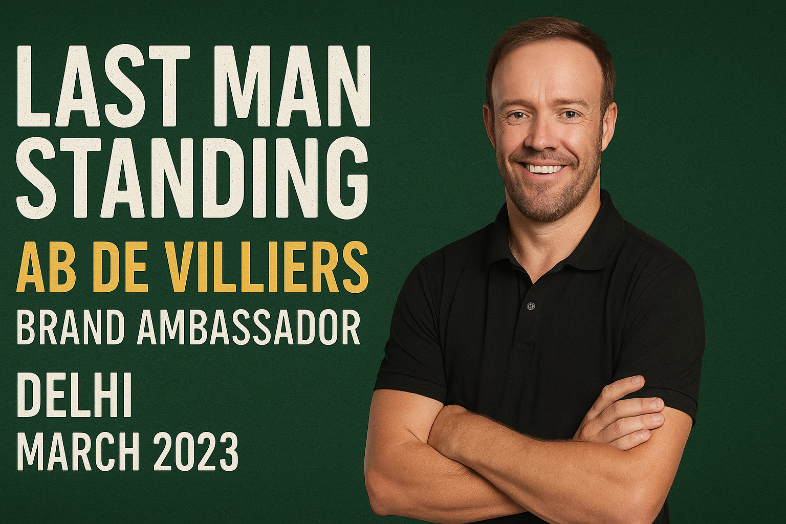 Last Man Standing (Brand Ambassador AB De Villiers) - March 2023, Delhi